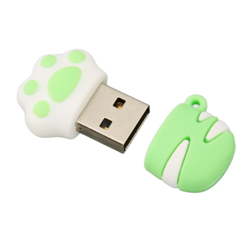 Cartoon Flash Drive Cute Cat Paw Shape Anti Electromagnetic Interference