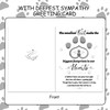 HOWAF Sympathy Card Pet Loss Gifts, Pet Sympathy Gifts, Bereavement