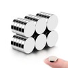 30Pcs Tiny Fridge Magnets, 10x2 mm Small Round Refrigerator Magnets,