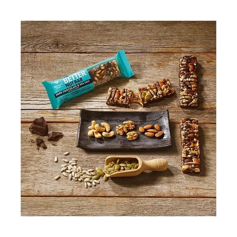 The Better Nut Bar, Dark Chocolate and Sea Salt, 24