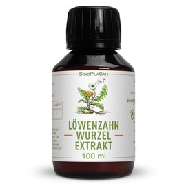 Dandelion Root Extract Liquid, 100% Natural and Natural, 100 ml, Vegan, Gluten-Free, Lactose-Free, No Additives (e.g. Magnesium Stearate), Made in Germany