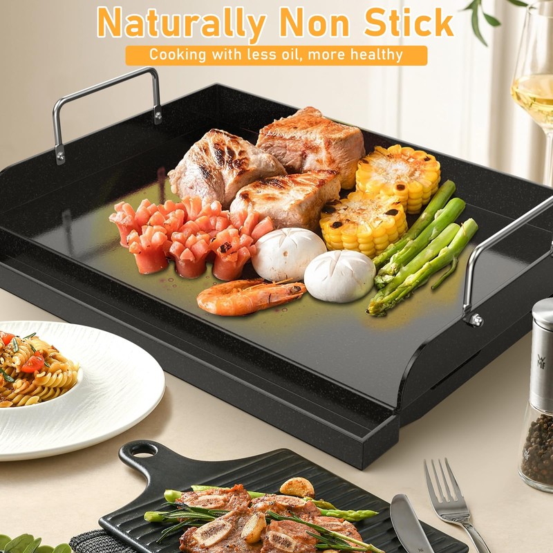 Utheer 17" x 13" Nano-Ceramic Nonstick Griddle for Gas &