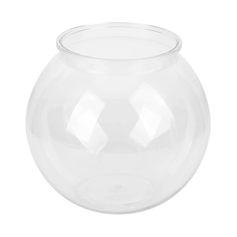Fish Bowls, Sturdy Small Round Aquarium Made of Plastic, Versatile,