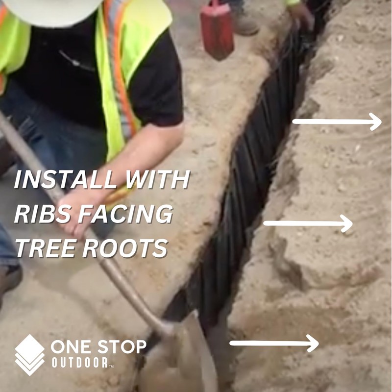 USA Made 10'ft Tree Root Barrier, Tree Circle Weed Barrier,