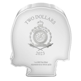 Sprott Money Collectibles - 2023 Aquaman 1 oz Pure Silver Chibi Coin - New Zealand Mint - Atlantis Christmas Holiday Coin Collectible Coins Canada Collectors