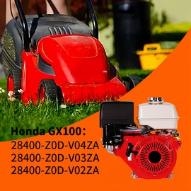 GX100 Pull Start Recoil Starter Assembly Lawn Mower Part Compatible with Honda for Honda 28400-Z0D-V02ZA, 28400-Z0D-V03ZA Engine Replacement Parts Stainless Steel