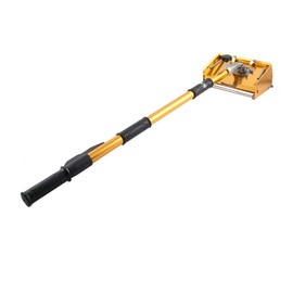EWANYO 10 inch Drywall Flat Finishing Box with Extension Handle Adjustable Height 40''-64'', Aluminum Drywall Flat Finishing Box Tool