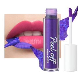 QUIWEN Lip Stain, Peel Off Lip Stain Lip Tint, Tattoo Colored Lip Gloss, Long Lasting Waterproof Proof Matte Finish Lip Tint Stain, Non-stick Cup Nude Lip Lipstick Lip Makeup Gift For Girls