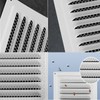 2pcs Attic Vent Soffit Vent Aluminum Wall Vent Metal Shed