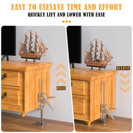 RENYINDA Labor-Saving Arm Jack Multifunctional Construction Jacks, Furniture Jacks，Lift Height 10 inches 400lb Load-Bearing for Installing Windows and Doors, Lifting Furniture, Woodworking Tools