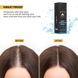 Root Touch Up Hair Color Stick for Gray Coverage - Instant Bald Spot Concealer Stick for Grays and Roots - Professional Salon Quality Hair Cover Up Hair Products for Women/Men (Brown, One Size)