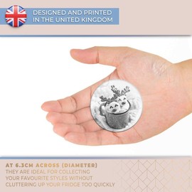 Destination Vinyl ltd Magnet for Refrigerator, Fridge BW - Cute Reindeer Christmas Fun for Office, Cabinet and Whiteboard, Magnetic Stickers, 37972