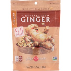 Ginger People Crystallized Ginger Candy, 3.5 Ounce