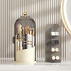 STARRY G Cosmetic Organiser Bucket with Visible Cover, 360° Rotating