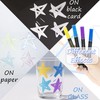 BONACE 24-Pack Shimmer Silver Outline Pens, Glitter Markers Metallic Ink