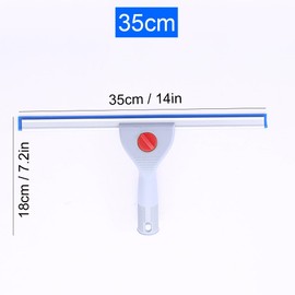 Window Cleaning Squeegee (14IN/35CM, Blue)