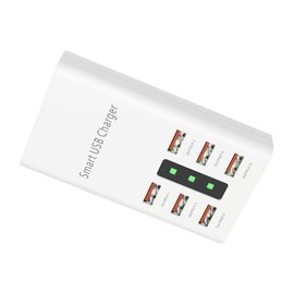 Operitacx Multi Port USB Ladegerät mit Anschlüssen USB Ladestation für Smartphones Tablets Eu Effizientes Schnellladen für Zuhause Büro Reisen
