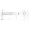4.2mm x 19mm Black Self Drilling Wafer Head Screws Steel