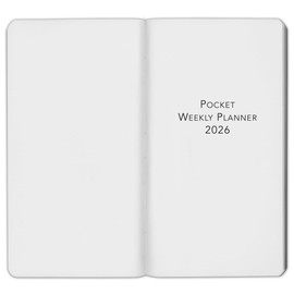 Harbor Pocket Weekly Monthly Planner 2026 - Calendar Planner and Notebook, Durable Faux Leather, 192 Pages, Softcover & Book Bound - Cambridge Jade - 6 x 3.25 "