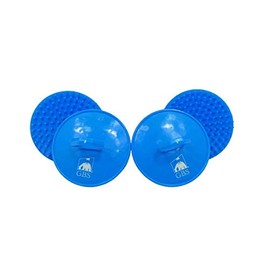 G.B.S Shampoo Scalp Exfoliator Shower Brush 4 Pack -Scrubber,Massager & Beard Exfoliator - Blue