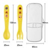 Anpanman Anti-Bacterial Spoon and Fork Set with Case (Yellow) for
