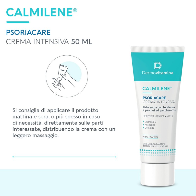 Dermovitamina Calmilene Psoriacare Crema Intensiva - Con Vitamina E e