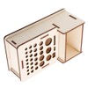Multi Hole DIY Craft Tool Storage Wooden Holder Basswood Leather