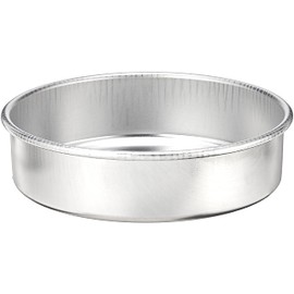 Nordic Ware Natural Aluminum Commercial Round Layer Cake Pan Baking Essentials, 9", Silver