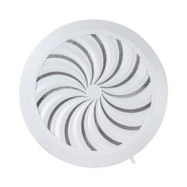Adjustable Circle Air Vent Grille Cover Hit&Miss 100 to 150mm Ducting White Ventilation Cover Controlled by String or Handle