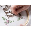 KAMACA Decorative Flower Meadow Embroidery Kit 80 x 80 cm