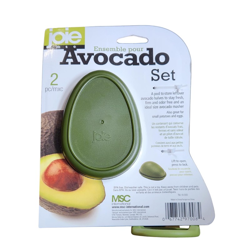 JoieMSC Avocado Masher & Storage Pod Set – 2 PC