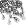 Nisorpa 100PCS Metal Studs Rivet Bullet Spike Cone Screw Punk