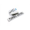 2Pc Compatible with Cummin Turbo Emblem 3D Badge High Output