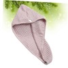 Baluue 1pc Ultra Absorbent Waffle Hair Towel Fast Drying Hair