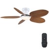 Kviflon Ceiling Fans with Lights and Remote/APP Control, 45 Inch