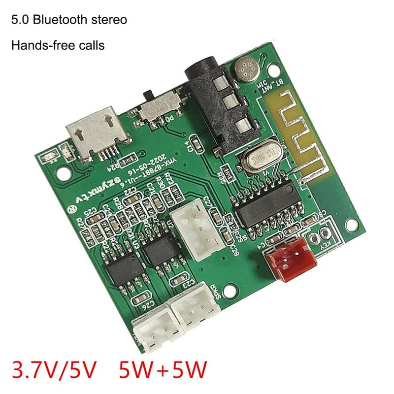 Aswalling Multifunction 5.2 BT Module 5V 5W+5Wtws Power Amplifier Board