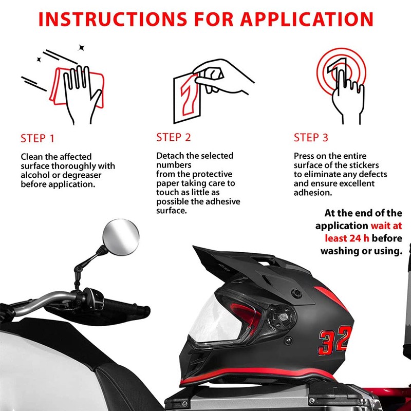 Holographic Racing Number 6 Slim, White, 10 x 6.5 cm