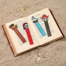 Pirate Ruler Bookmarks-4Dz - 48 Pieces - Educational and Learning Activities for Kids