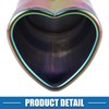 X AUTOHAUX Car Curved Exhaust Tip Pipe Heart Shape 2.36"