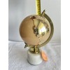 Globe NWT Glass Globe On Marble Alabaster Stand Mirrored Gold