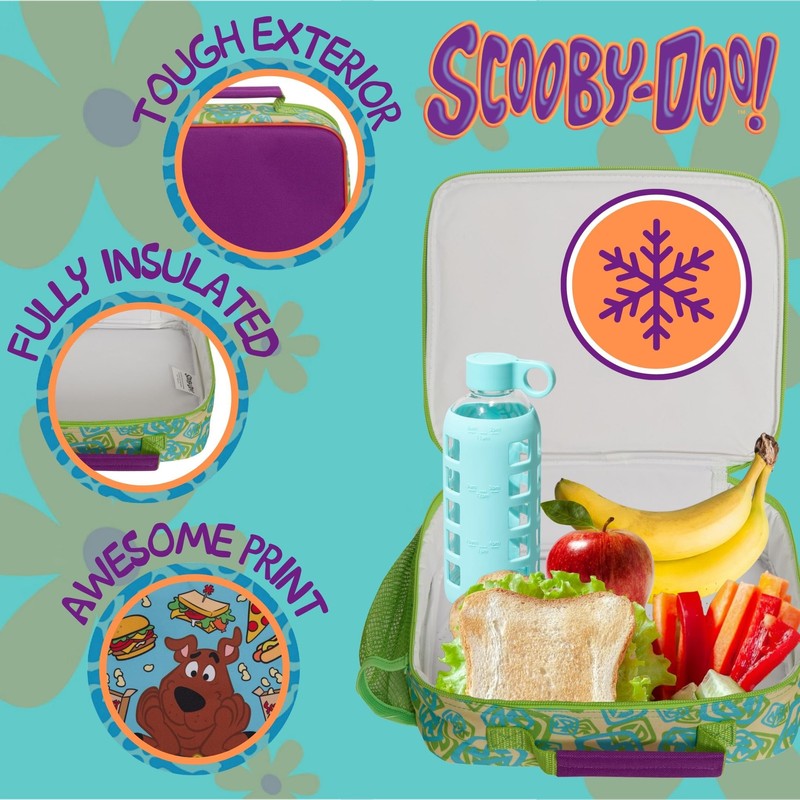 Scooby-Doo! Kids Lunch Bag, Scooby Lunch Box School Travel Insulated