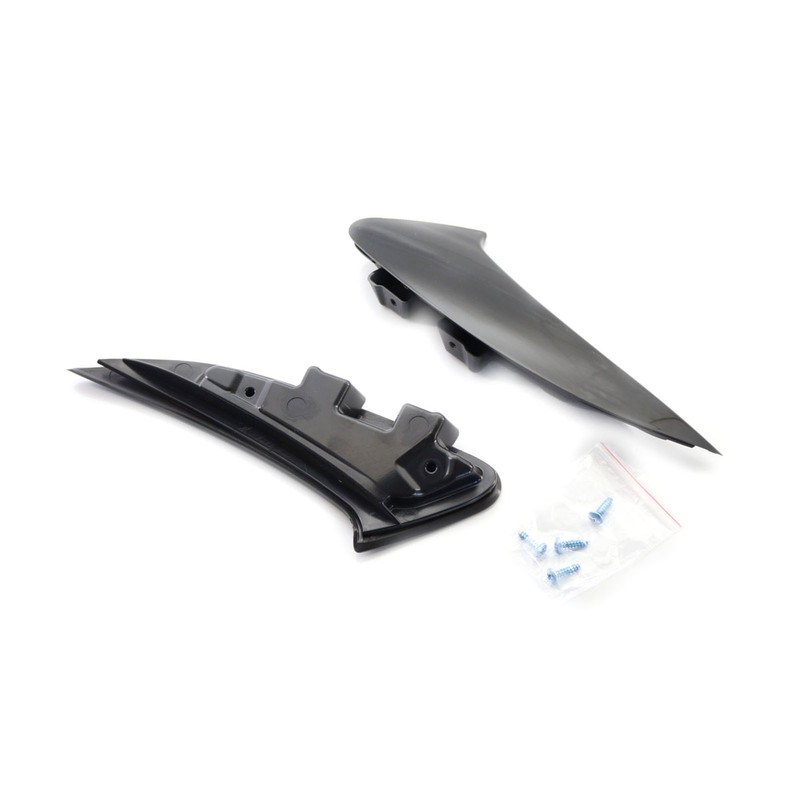Rear Bumper Spoiler Air Vent Trim Shiny Black Sport Lip