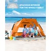OutdoorMaster Beach Tent Sun Shelter for 3-4 Person, Pop Up