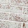 TORURAL 100 Whitewash Red Faux Brick Wall Tiles, 3D Thin