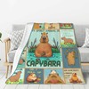 Capybara Blanket Gift for Girls Boys Kids Animals Lovers Soft