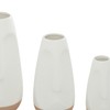 Deco 79 Ceramic Oval Vase, Set of 3 12", 10",