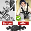 2-Pack Anti-Escape Car Seat Safety Clips - Universal Chest Strap