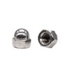 binifiMux 60pcs 1/4-20 Inch Acorn Cap Nuts, 18-8/304 Stainless Steel