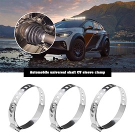 Be In Your Mind 12PCS CV Boot Clamp Kit Universal Stainless Steel Adjustable Drive Shaft Joint Boot Crimp Clamp Kit for Most Passenger Cars Ships Trailers (6 Small & 6 Large)