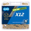 KMC X12 Ti-N Gold 126 Link Waxed Chain